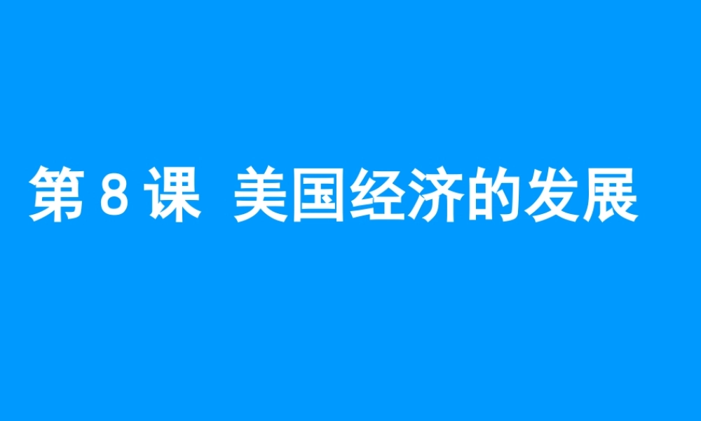 九年级历史美国经济的发展1课件