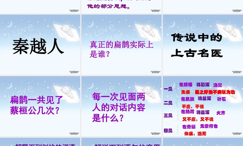 扁鹊见蔡桓公 课件示例三 课件