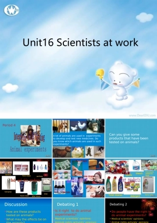 新课标高一英语Unit16 Scientists at work4 课件