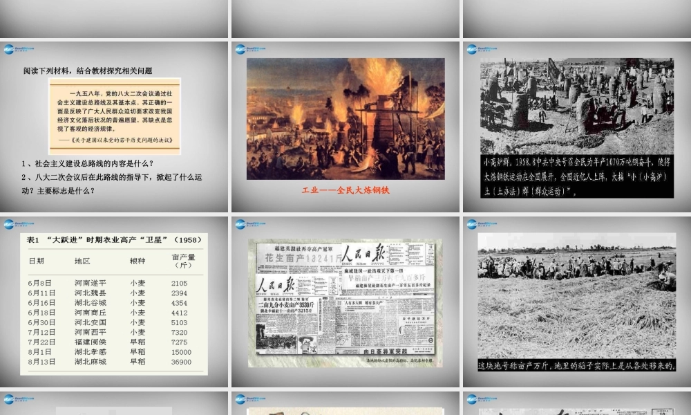 八年级历史下册 第6课 艰难曲折的探索历程课件1 北师大版 课件