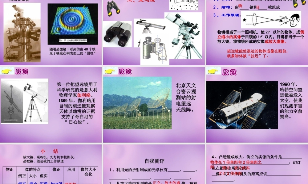 八年级物理全册 4.6 神奇的眼睛课件2 (新版)沪科版 课件