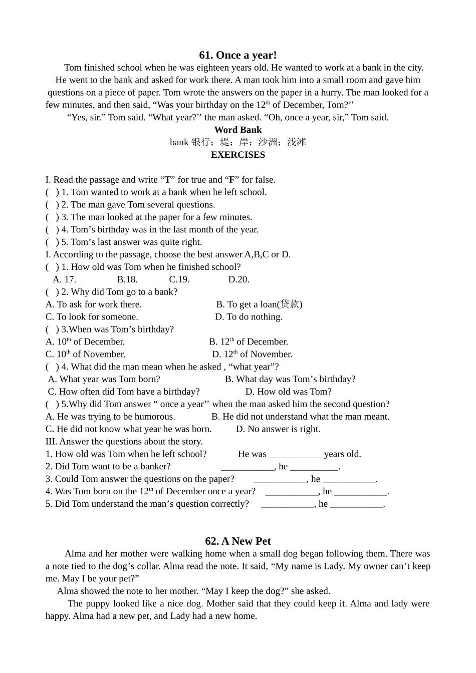 新课标小学英语阅读100篇_第2页