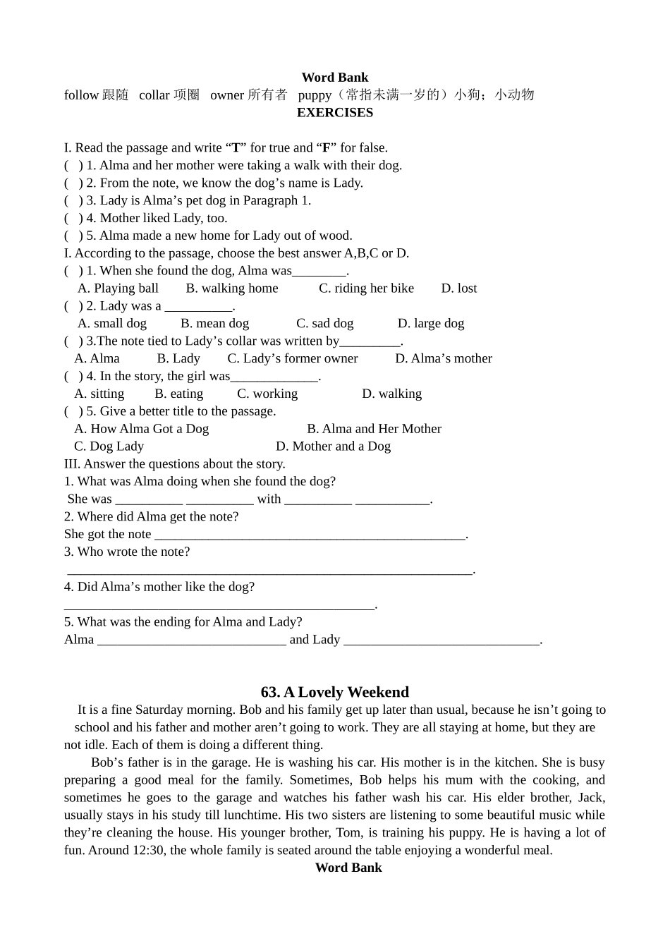 新课标小学英语阅读100篇_第3页