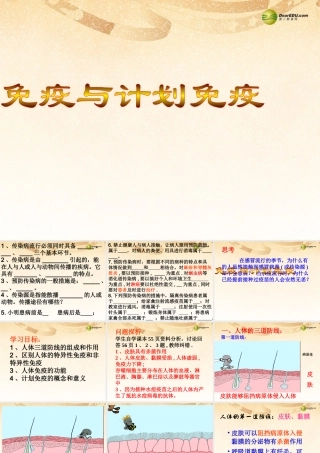 八年级生物下册 第八单元 1.2 免疫与计划免疫课件 新人教版 课件