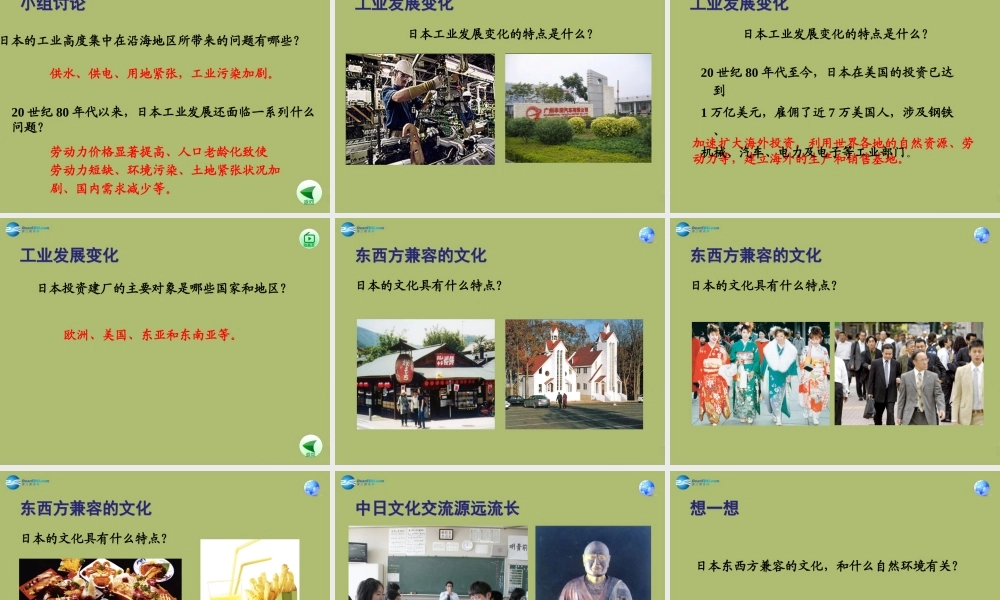 中学七年级地理下册 7.1 日本教学课件(新版)新人教版 课件