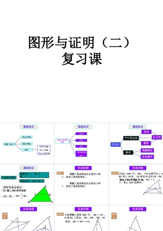 九年级数学中考——图形与证明复习课件人教版 课件