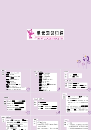 九年级英语全册 Unit 3 Could you please tell me where the restrooms are知识归纳作业课件 (新版)人教新目标版 课件