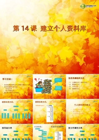 四川省七年级信息技术下册 第14课(建立个人资料库)课件 新人教版 课件