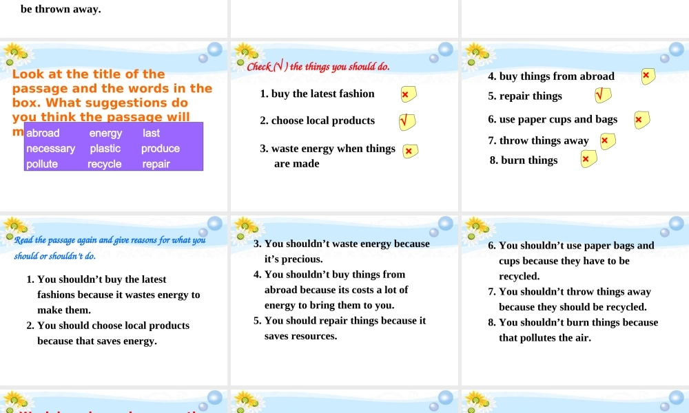 九年级英语 Module6 Unit 2课件 人教新目标版 课件