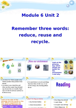 九年级英语 Module6 Unit 2课件 人教新目标版 课件