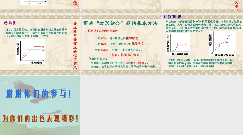 初三化学数形结合思想在化学解题中的应用 人教版 课件