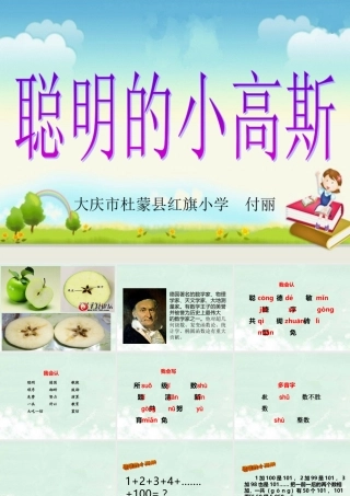 《聪明的小高斯》