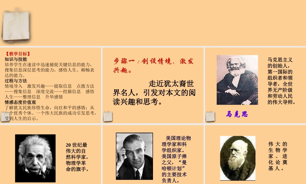 九年级语文下册 第6课(生命与和平相爱)课件 苏教版 课件