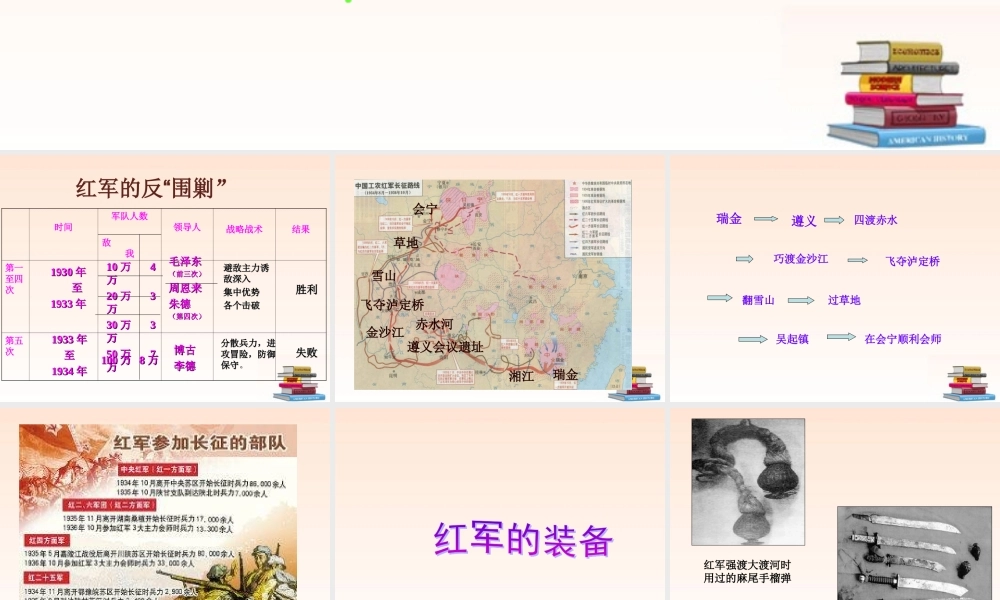 八年级历史上册 第16课(图说红军长征)课件  北师大版 课件