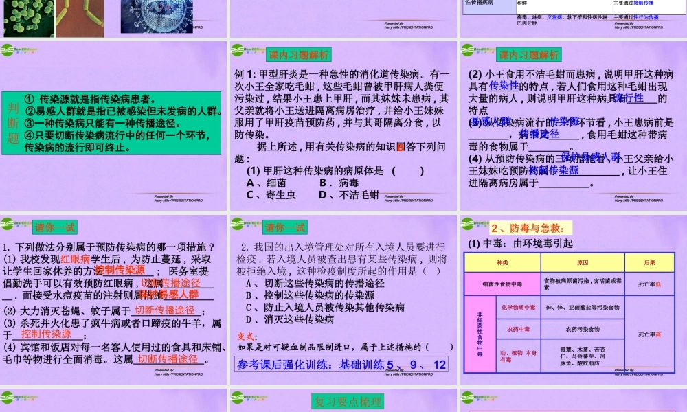 八年级生物下册 总复习课件 增强免疫预防疾病课件 人教新课标版 课件