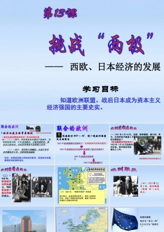 九年级历史下册 第三单元第13课挑战 两极 课件 北师大版 课件