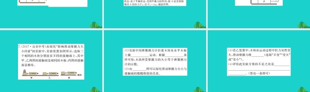 八年级物理下册 8.3 摩擦力习题课件 (新版)新人教版 课件