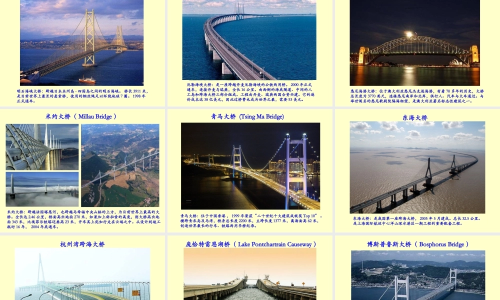 《桥之美》PPt