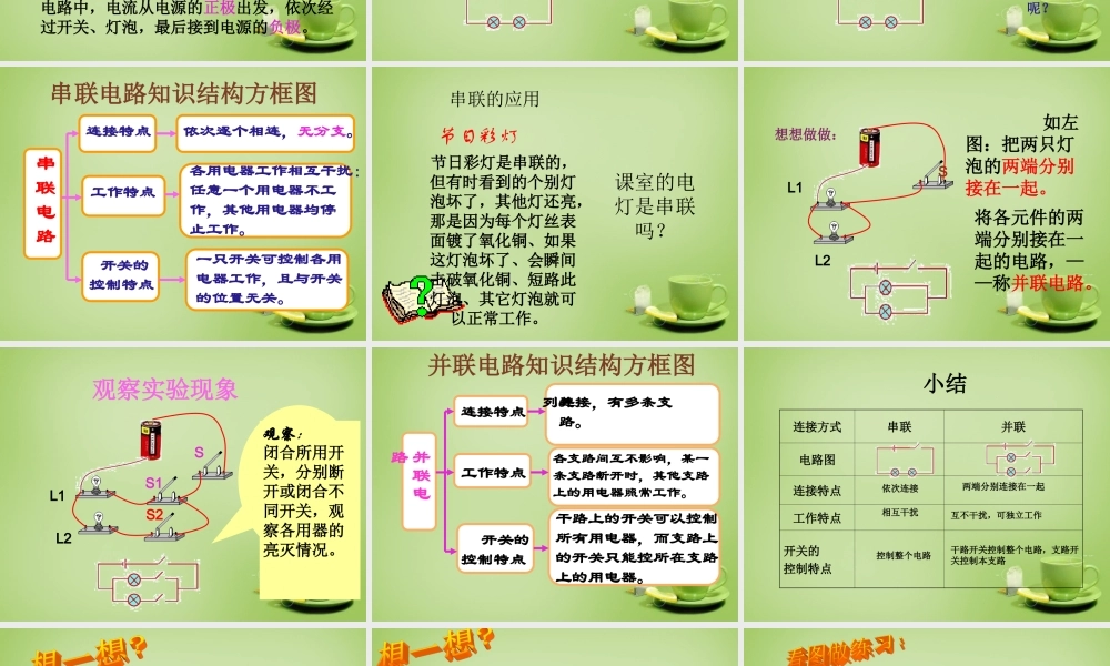 九年级物理全册 153 串联和并联课件 (新版)新人教版 课件