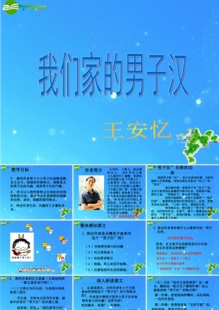 七年级语文下册 (我们家的男子汉)课件 苏教版 课件