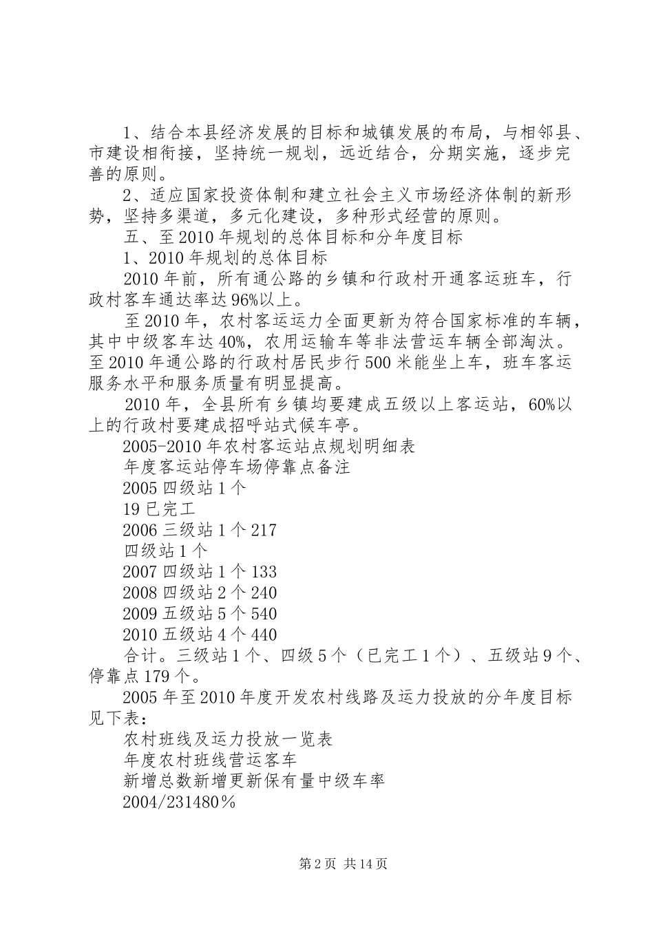 某县农村客运发展规划_第2页