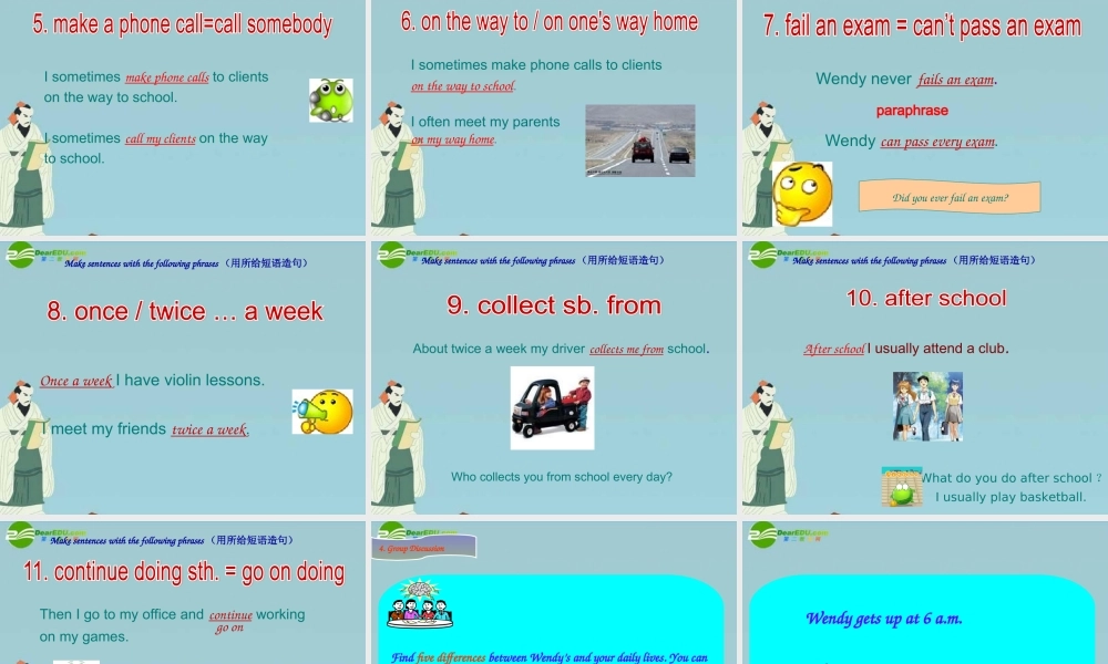 七年级英语上册 Chapter 2 Our Daily Life课件 牛津深圳版 课件