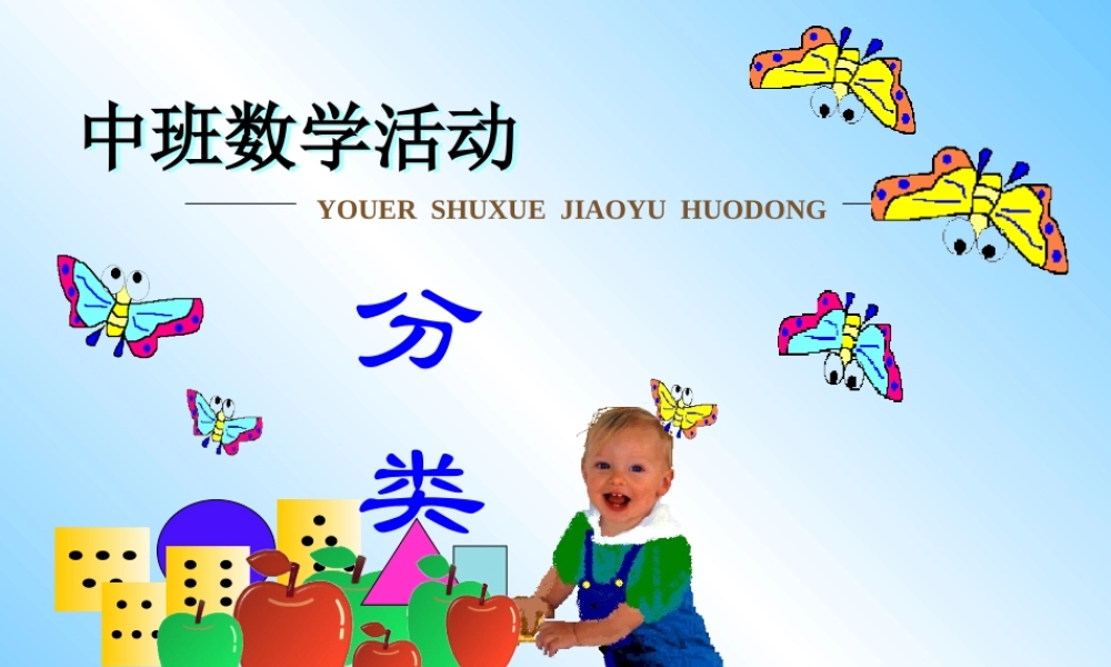 《数学分类》中班算术