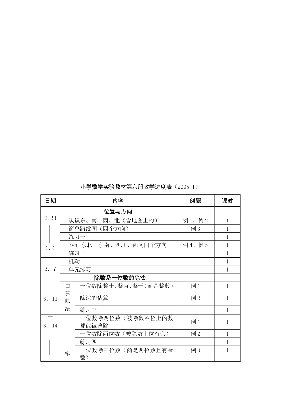 人教版新课标第六册数学全册教案_第3页