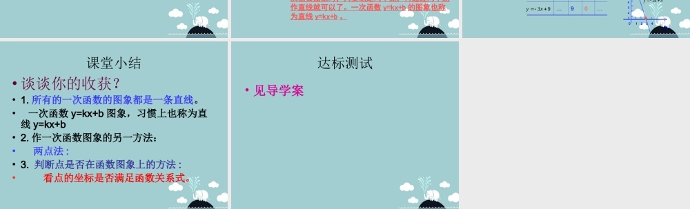 中学七年级数学上册 6.3 一次函数课件2 鲁教版五四制 课件