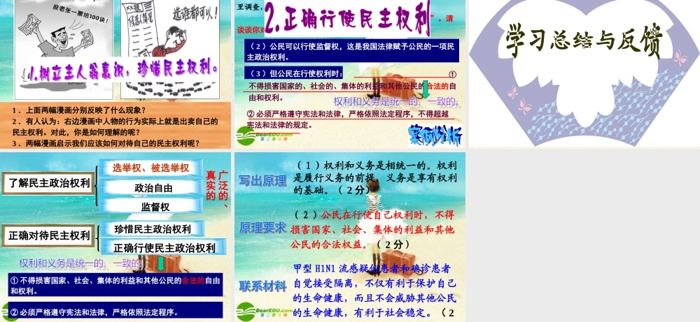 八年级政治下册 广泛的民主权利课件 人教新课标版 课件