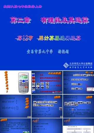 用计算器进行计算