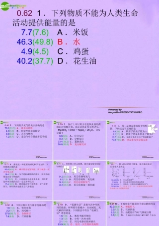 中考化学试题课件 人教新课标版 课件-2