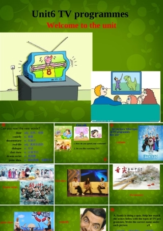 九年级英语上册 Unit 6 TV programmes welcome to the Unit课件 (新版)牛津版 课件