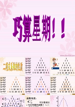 下学期黑龙江省高二数学二项式系数的性质课件