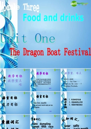 七年级英语下册 Module 3 Unit 1 The Dragon Boat Festival课件 牛津沈阳版 课件