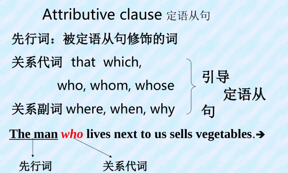 广东地区高一英语定语从句 新课标 人教版 0 课件