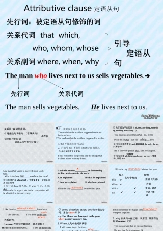 广东地区高一英语定语从句 新课标 人教版 0 课件