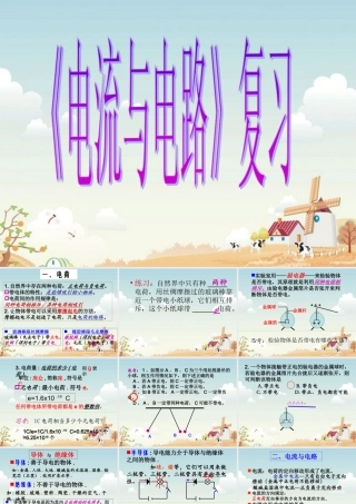 八年级物理上册 第五章电流和电路复习课件 人教新课标版 课件