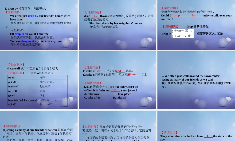 九年级英语全册 Unit 10 You re supposed to shake hands Grammar  Writing课件 (新版)人教新目标版 课件