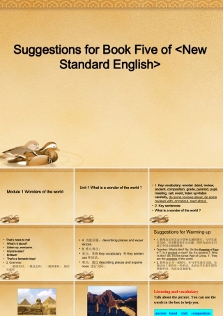 九年级英语 Module1 Unit1 What is a wonder of the world？课件 外研版 课件