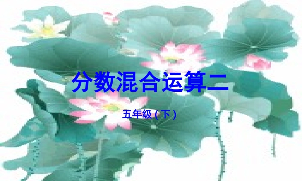 分数混合运算 (3)