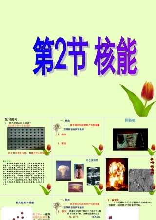 九年级物理 172初三物理-核能教用课件 人教新课标版 课件