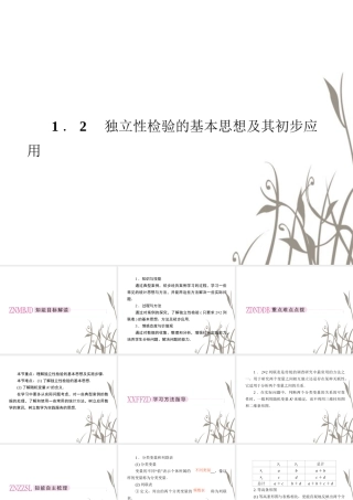 数学 2、1-2独立性检验的基本思想及其初步应用课件 新人教A版选修1-2 课件