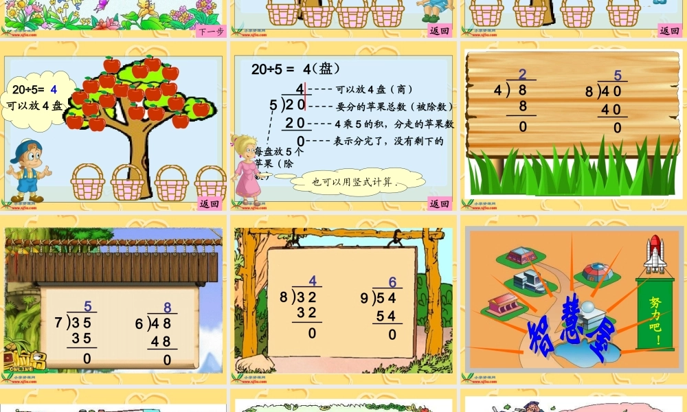 北师大版数学二年级下册《分苹果》PPT课件