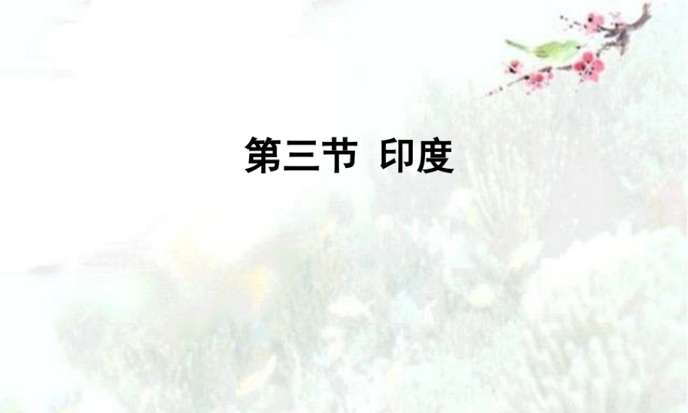 初中地理课件——印度 (2)