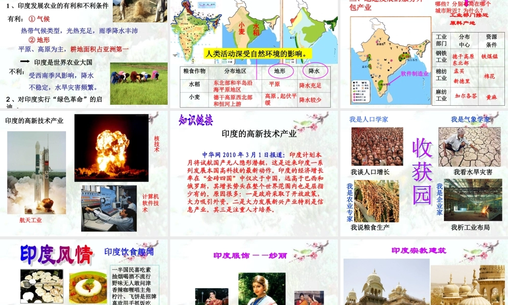 初中地理课件——印度 (2)