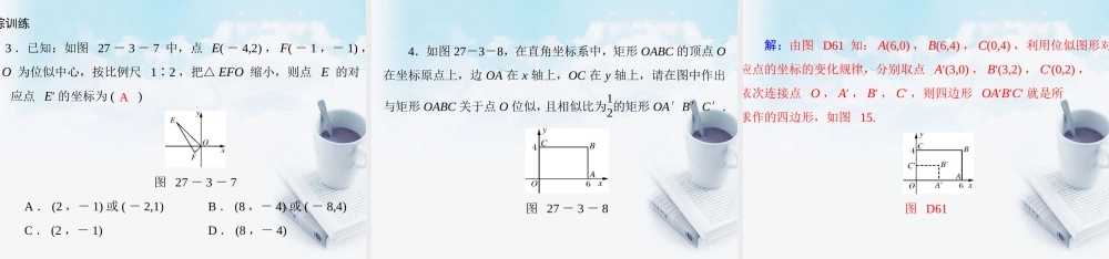 九年级数学下册 第二十七章 相似 273 位 似配套课件 新人教版 课件