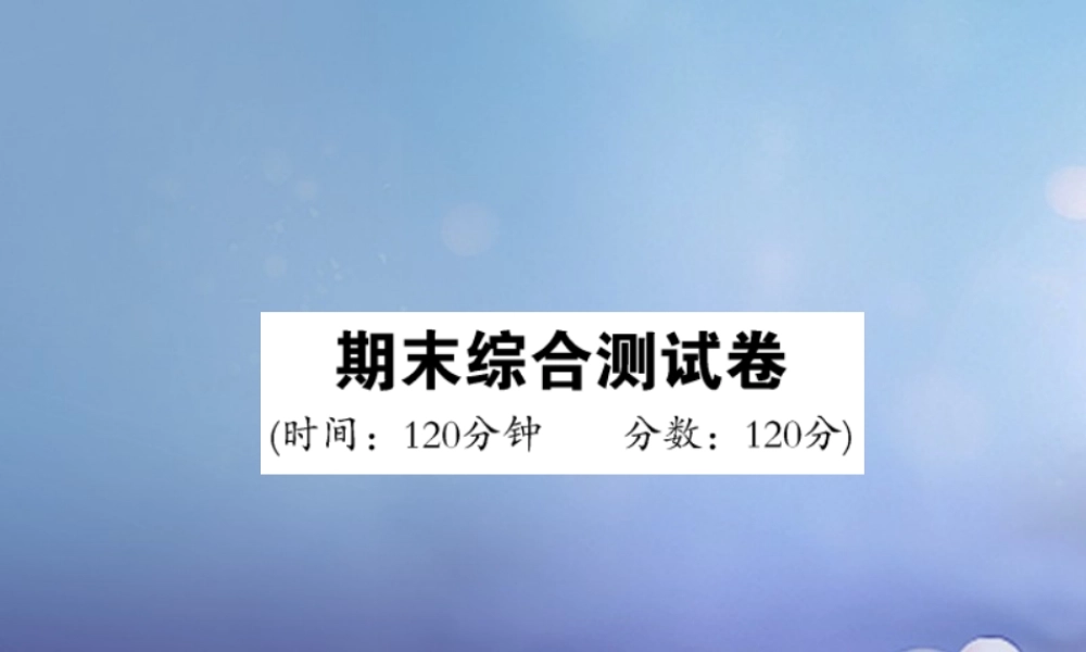 九年级英语全册 期末综合测试卷课件 (新版)人教新目标版 课件