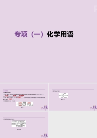 中考化学复习 第一篇 基础过关篇 专项01 化学用语课件