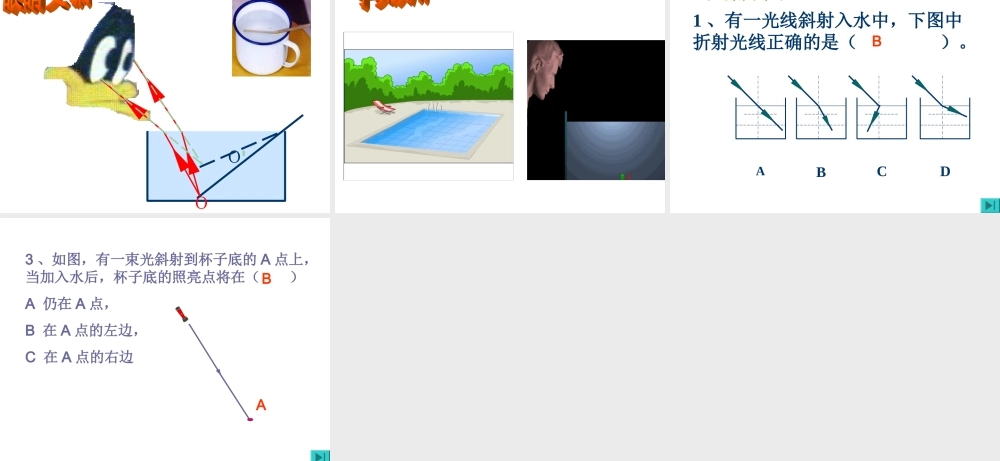 八年级物理 光的折射 课件